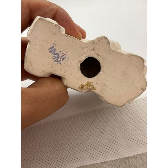 Vintage 1960's Ceramic Figure Dog Terriers Riding Train Japan Puppies Gr… - Picture 5 of 8